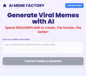 GoldenFlame AI Meme Generator